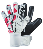 Guantes de portero de fútbol Rinat Meta Tactik GK Semi Blanco, con palma Super Softy XP, corte ergonómico, dorso sintético transpirable y cierre elástico de 2 piezas. Disponibles en UnoKeeper.