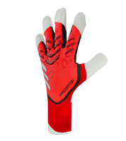 Guantes de portero de futbol Adidas Predator GL Pro Hybrid (JH3814) en rojo y negro, con palma URG 2.0 de agarre élite, corte híbrido para mayor control, dorso con tecnología Predator y cierre elástico ajustable. Modelo profesional disponible en UnoKeeper.
