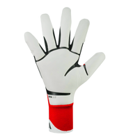 Guantes de portero de futbol Adidas Predator GL Pro Hybrid (JH3814) en rojo y negro, con palma URG 2.0 de agarre élite, corte híbrido para mayor control, dorso con tecnología Predator y cierre elástico ajustable. Modelo profesional disponible en UnoKeeper.