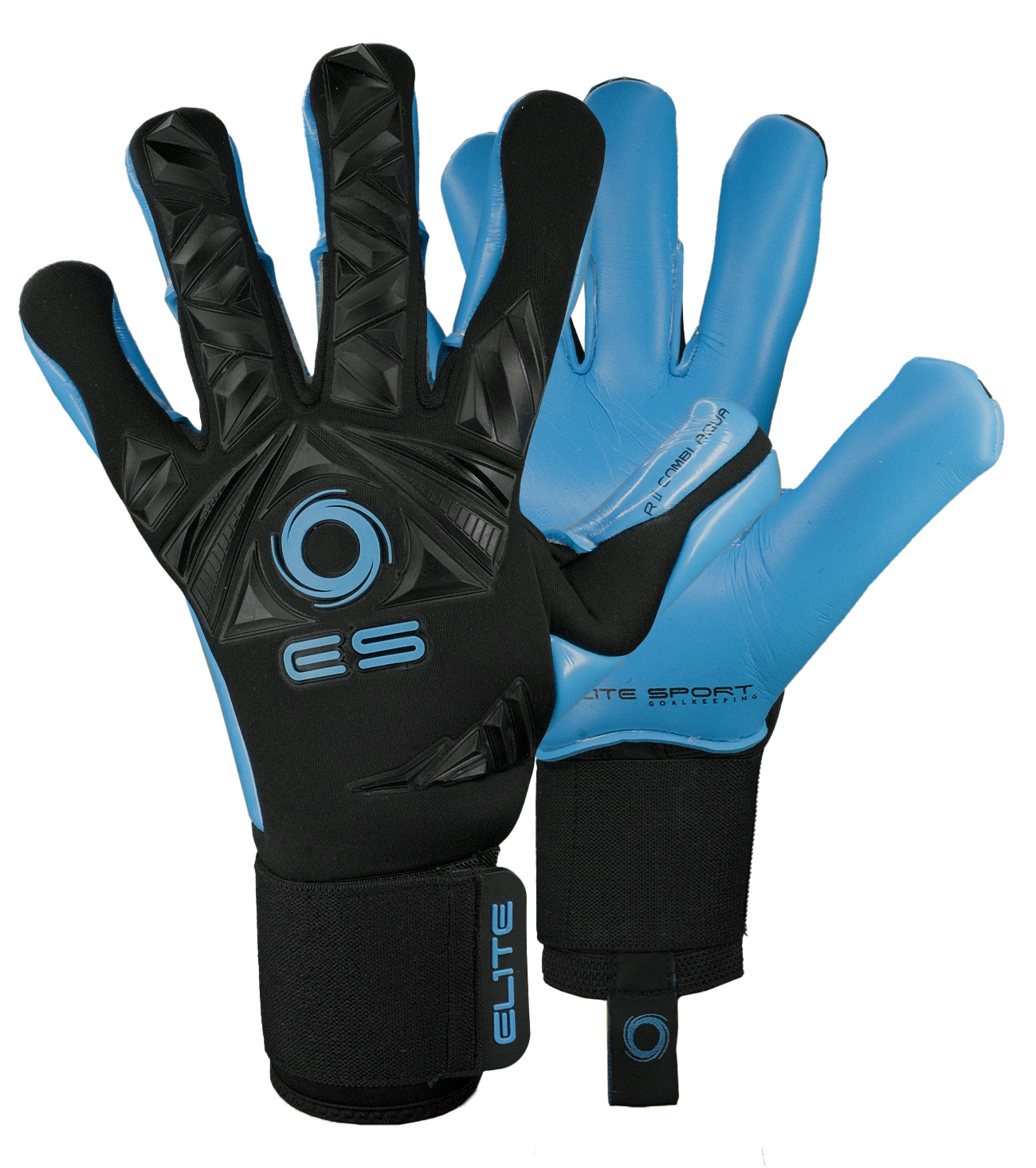 Guantes de portero de futbol Elite Revolution II Combi Aqua 0