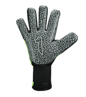 Guantes de portero Aries X Prime Blue, modelo de tercera generación con palma alemana AXG® de agarre excepcional en mojado, corte técnico Arrow Cut que combina ergonomía y mayor superficie de contacto, dorso con aplicaciones de goma protectoras sobre malla transpirable y cierre de muñequera tejida con doble anclaje y látex extendido. Guantes de portero de futbol de gama alta, diseñados para porteros de élite que buscan máximo rendimiento, precisión y control en cualquier condición. Disponibles en UnoKeeper.
