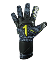 Guantes de portero Rinat Xtreme Guard Dominius Gris Negro – control, agarre y protección profesional. Palma de látex alemán AXG para máximo grip y durabilidad, corte híbrido Roll-Flat con integración negativa para contacto ceñido con el balón. Dorso de neopreno ligero y transpirable, muñequera elástica con ajuste firme. Ideales para porteros que buscan rendimiento y seguridad en cada atajada. Disponibles en UnoKeeper.