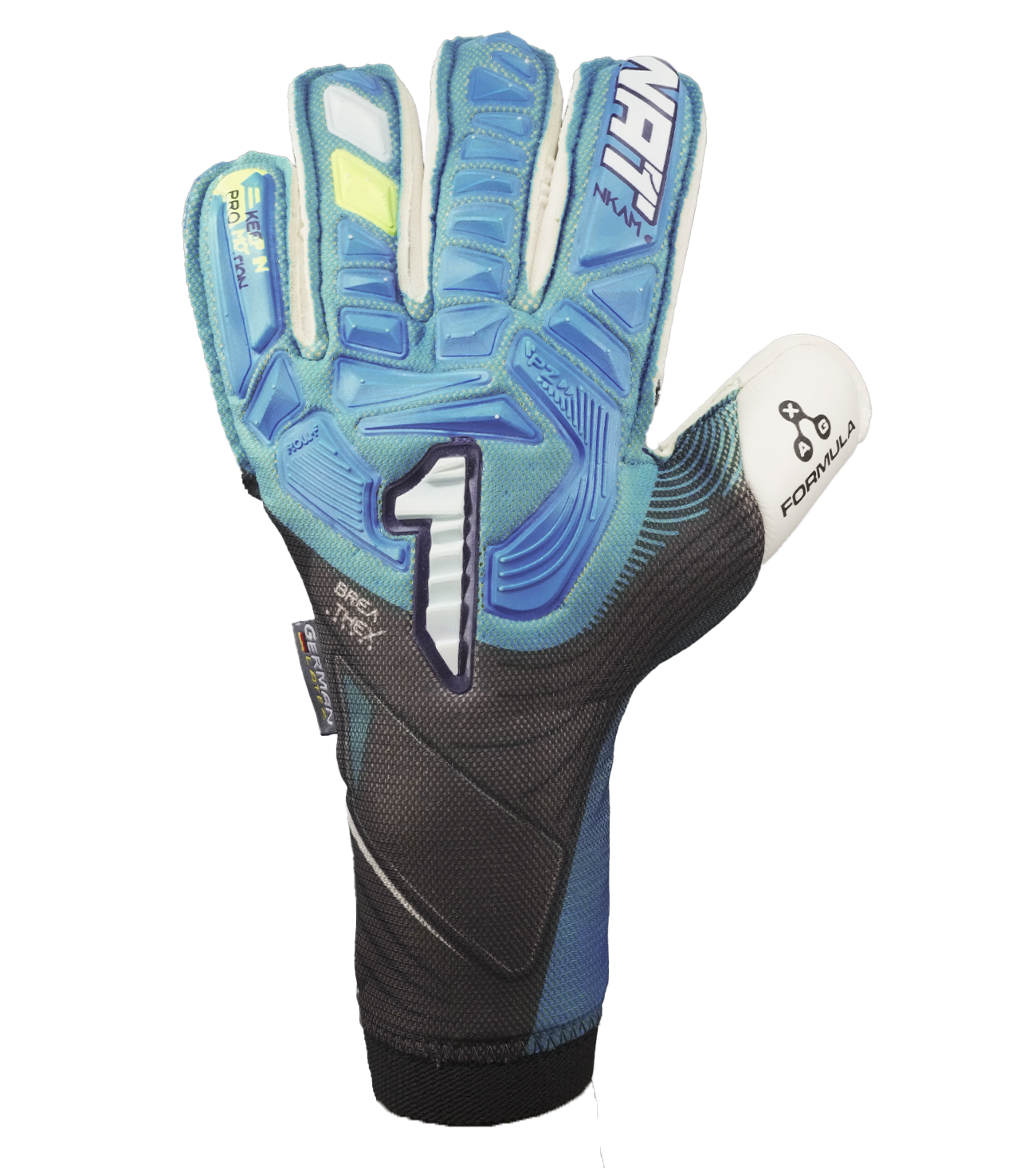 Guantes de portero de futbol Rinat Nkam Pro Azul 1