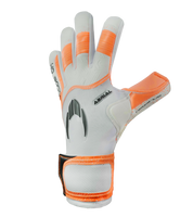Guantes de portero de futbol HO Soccer Aerial II NG Speed Orange, corte negativo ceñido con palma ORANGE UCG para equilibrio entre agarre y amortiguación, dorso ultraligero CLOUD CELL y cierre elástico con velcro. Ligereza, comodidad y control total. Disponibles en UnoKeeper.