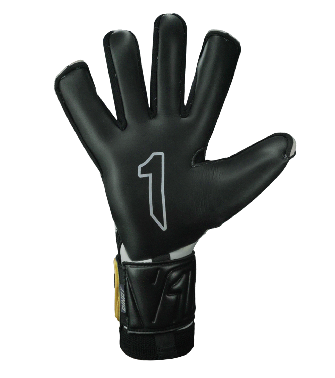 Guantes de portero Egotiko Malagold con palma de látex AXG, corte híbrido Negative-Roll, dorso reforzado y detalles dorados que celebran el tricampeonato. Máxima protección, agarre profesional y estilo único, disponibles en UnoKeeper.