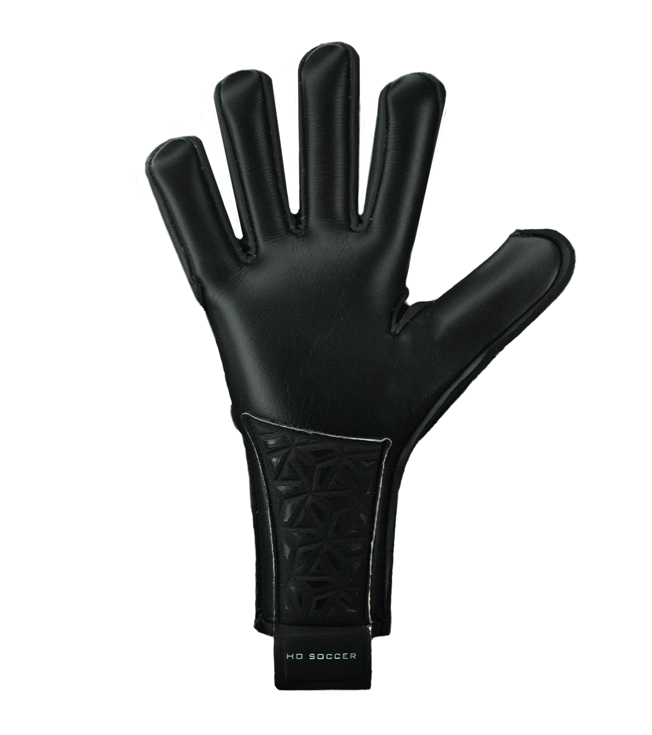 Guantes de portero de futbol HO Soccer Legend II NG Black Cell, con palma BLACK MAGNETIC de agarre profesional, corte negativo ergonómico y cuerpo BREATHAPRENE® ligero y transpirable. Cierre MULTI FIT personalizable para máxima precisión y comodidad. Disponibles en UnoKeeper.