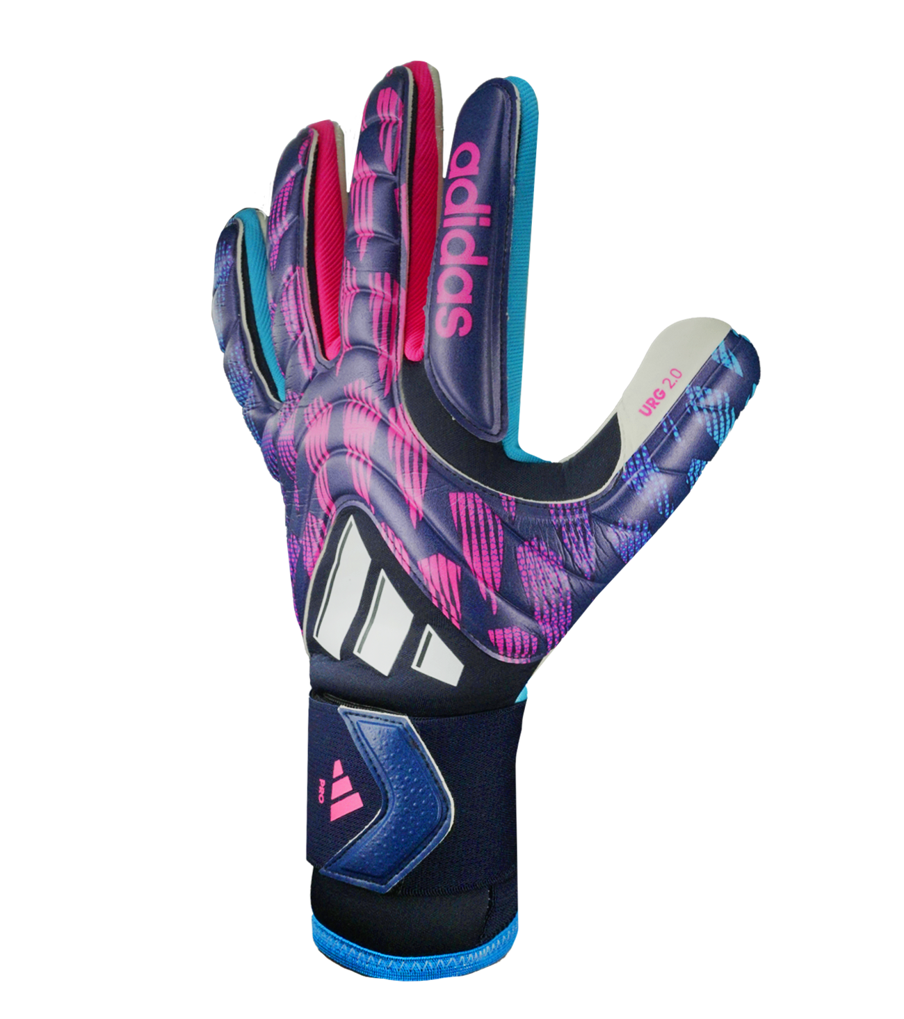 Guantes de portero de fútbol Adidas Copa GL Pro – corte clásico ceñido con palma URG 2.0 y zona Anti Abrasión para agarre sólido, dorso de látex Mesh Oberhand con Thumb Wrap para flexibilidad y protección, y cierre de correa Elastic Strap seguro y estable. Rendimiento, control y confort profesional. Disponibles en UnoKeeper.