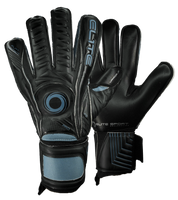 Guantes de portero de futbol Elite Sport JM Negro Azul unokeeper 0