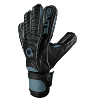 Guantes de portero de futbol Elite Sport JM Negro Azul unokeeper 2