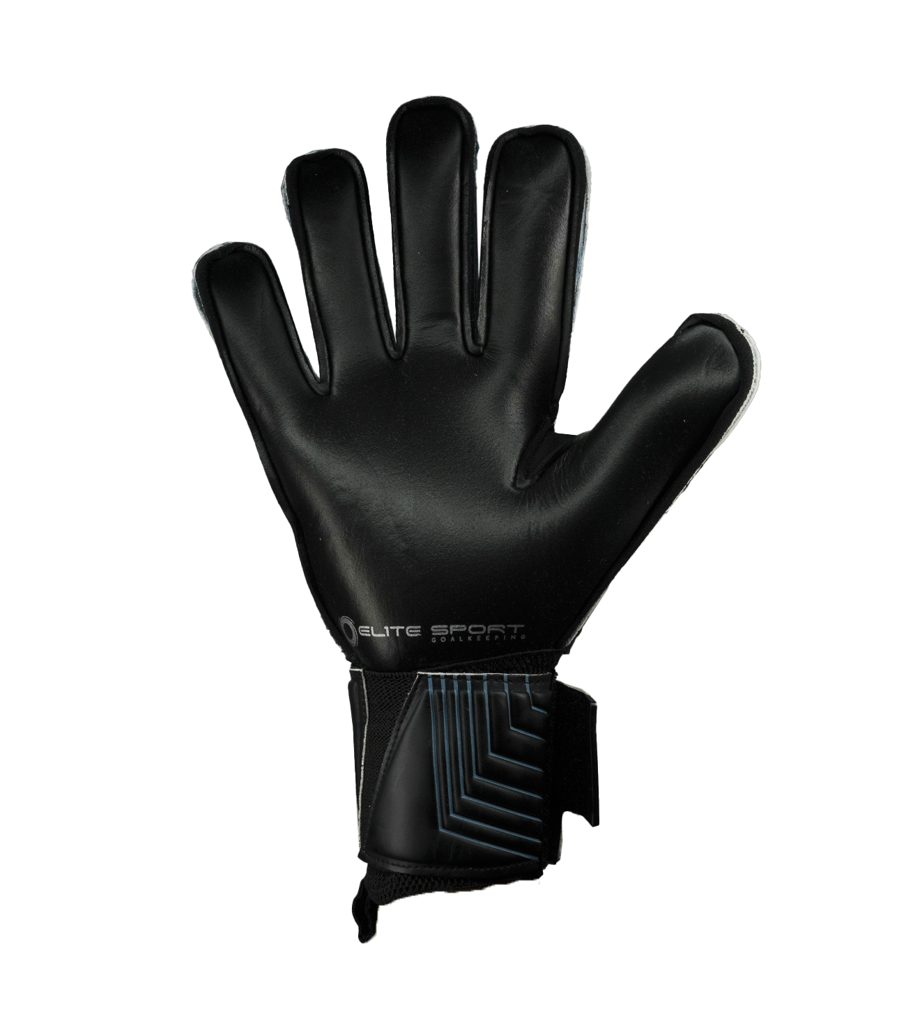Guantes de portero de futbol Elite Sport JM Negro Azul unokeeper 1