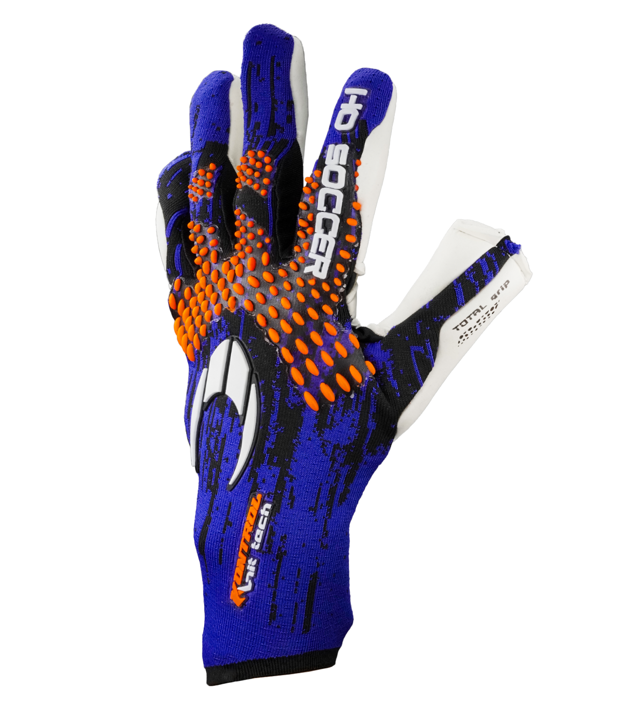 Guantes de portero de futbol HO Soccer Kontrol Knit Tech Blue 3