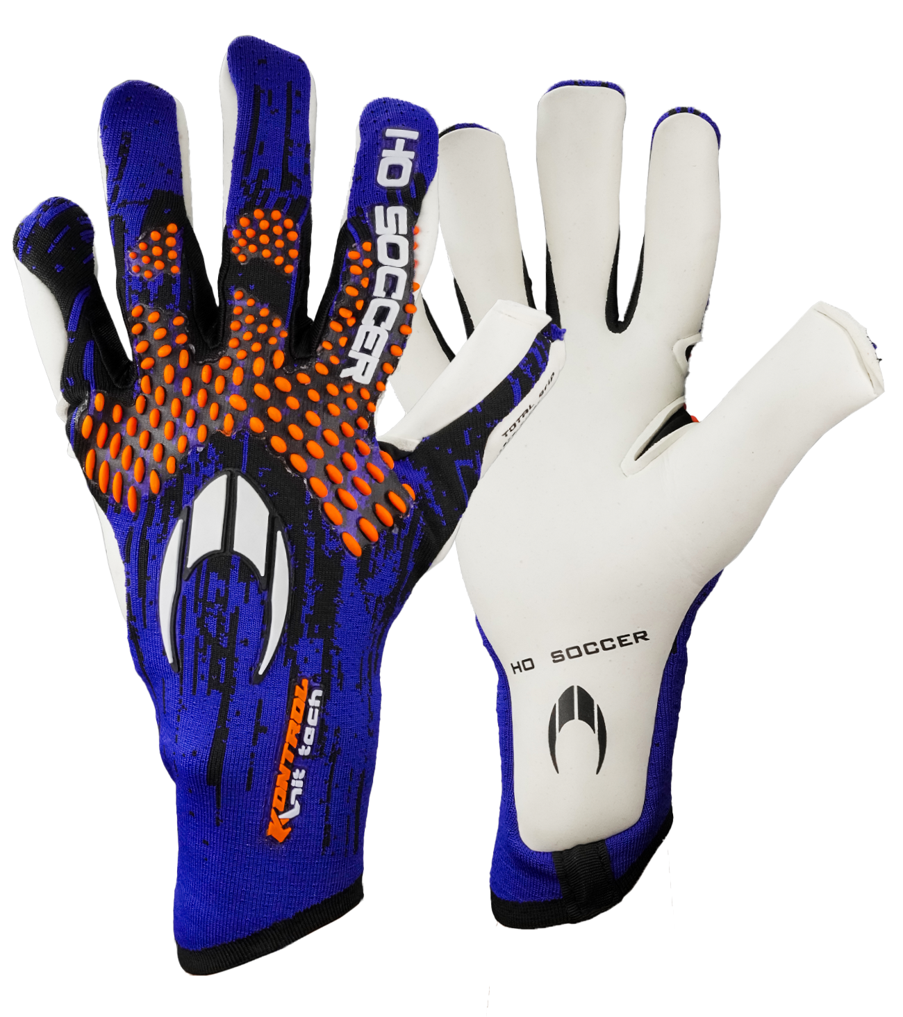 Guantes de portero de futbol HO Soccer Kontrol Knit Tech Blue 0