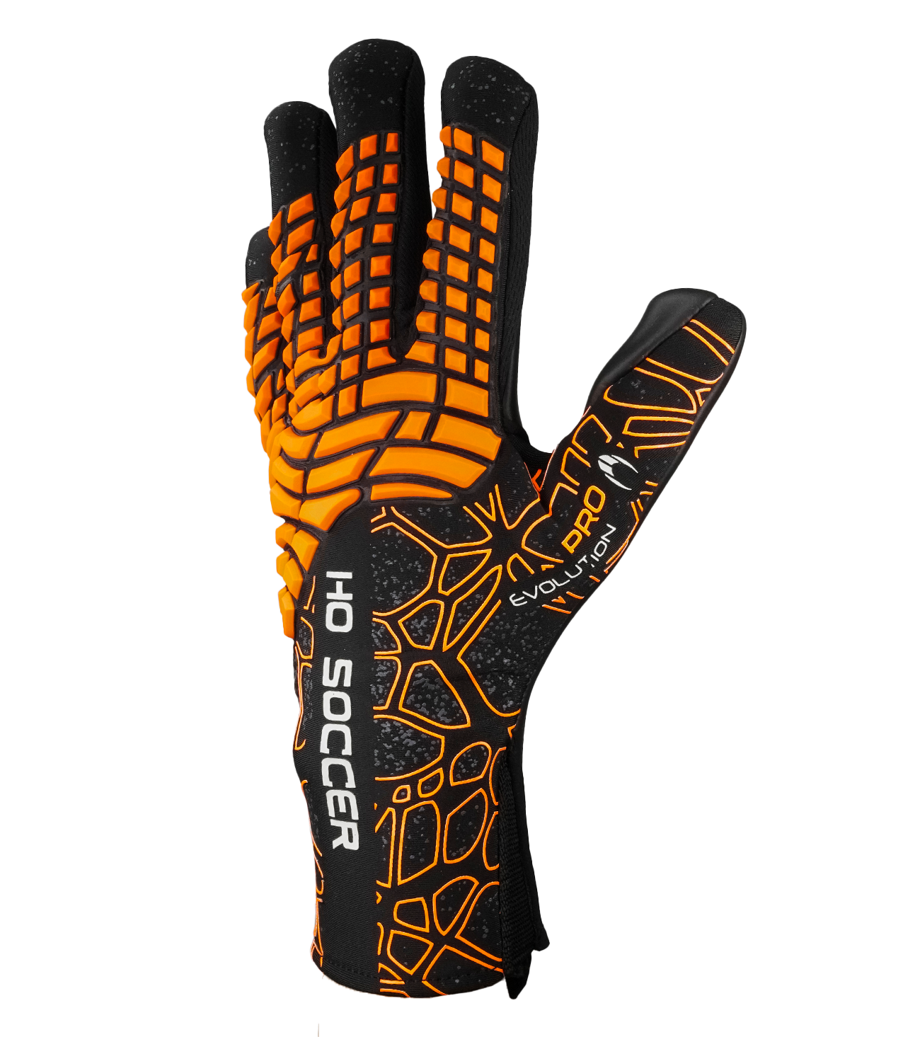 Guantes de portero de futbol HO Soccer Pro Evolution NG Web Orange 2