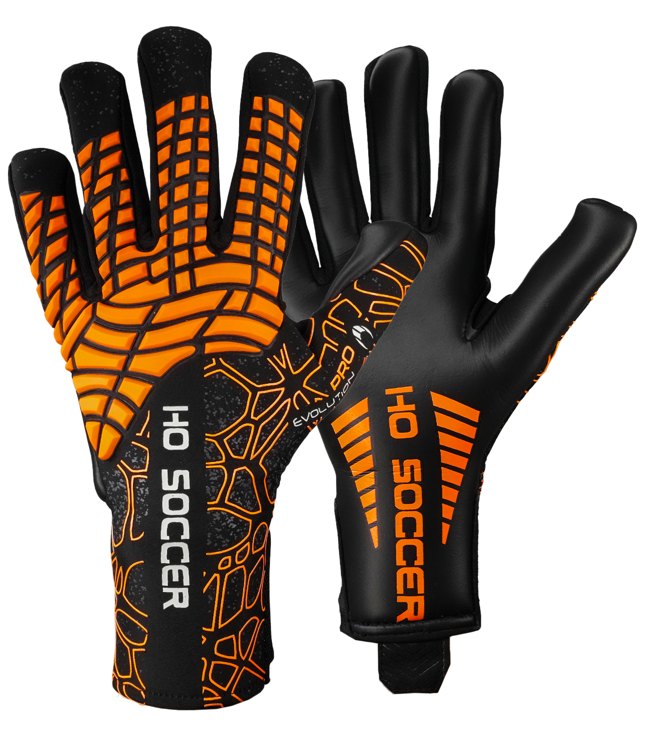 Guantes de portero de futbol HO Soccer Pro Evolution NG Web Orange 0