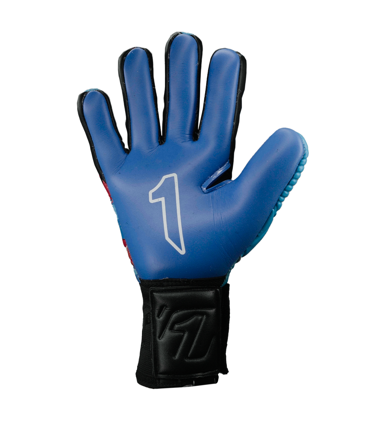 Guantes de portero de futbol Meta Tactik GK Pro Azul Rojo 2