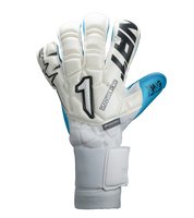 Guantes de portero de fútbol Santoloco, con palma X-W&G de agarre superior en climas húmedos, corte Hyper Cut para mayor superficie de contacto y dorso de látex natural con refuerzo en nudillos. Ajuste elástico seguro y máximo rendimiento. Disponibles en UnoKeeper.