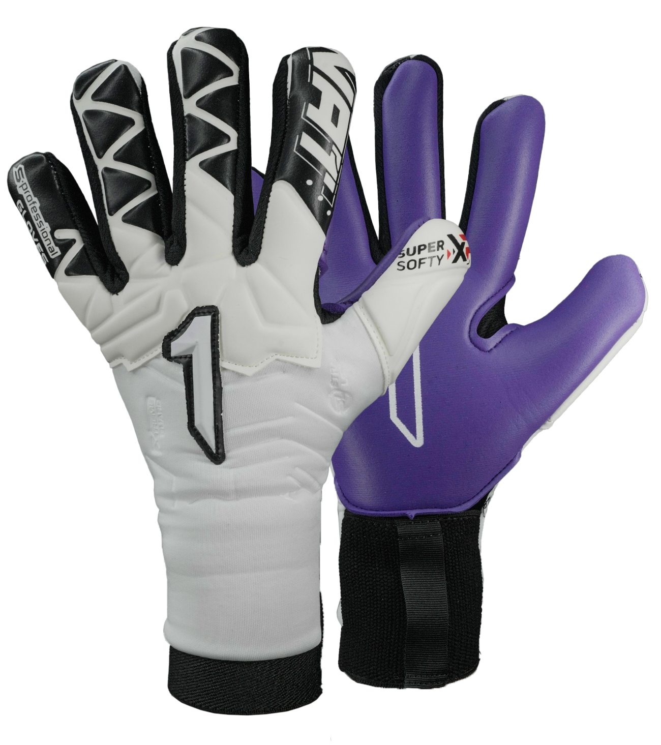 Guantes de portero de futbol Xtreme Guard Zhero Semi Blanco 0