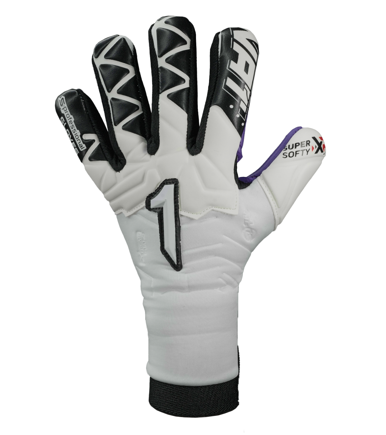 Guantes de portero de futbol Xtreme Guard Zhero Semi Blanco 1