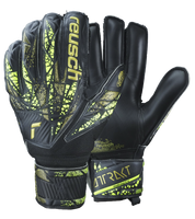 Guantes de portero de futbol Reusch Attrakt Infinity Finger Support Varillas negro unokeeper 0