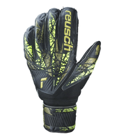 Guantes de portero de futbol Reusch Attrakt Infinity Finger Support Varillas negro unokeeper 1