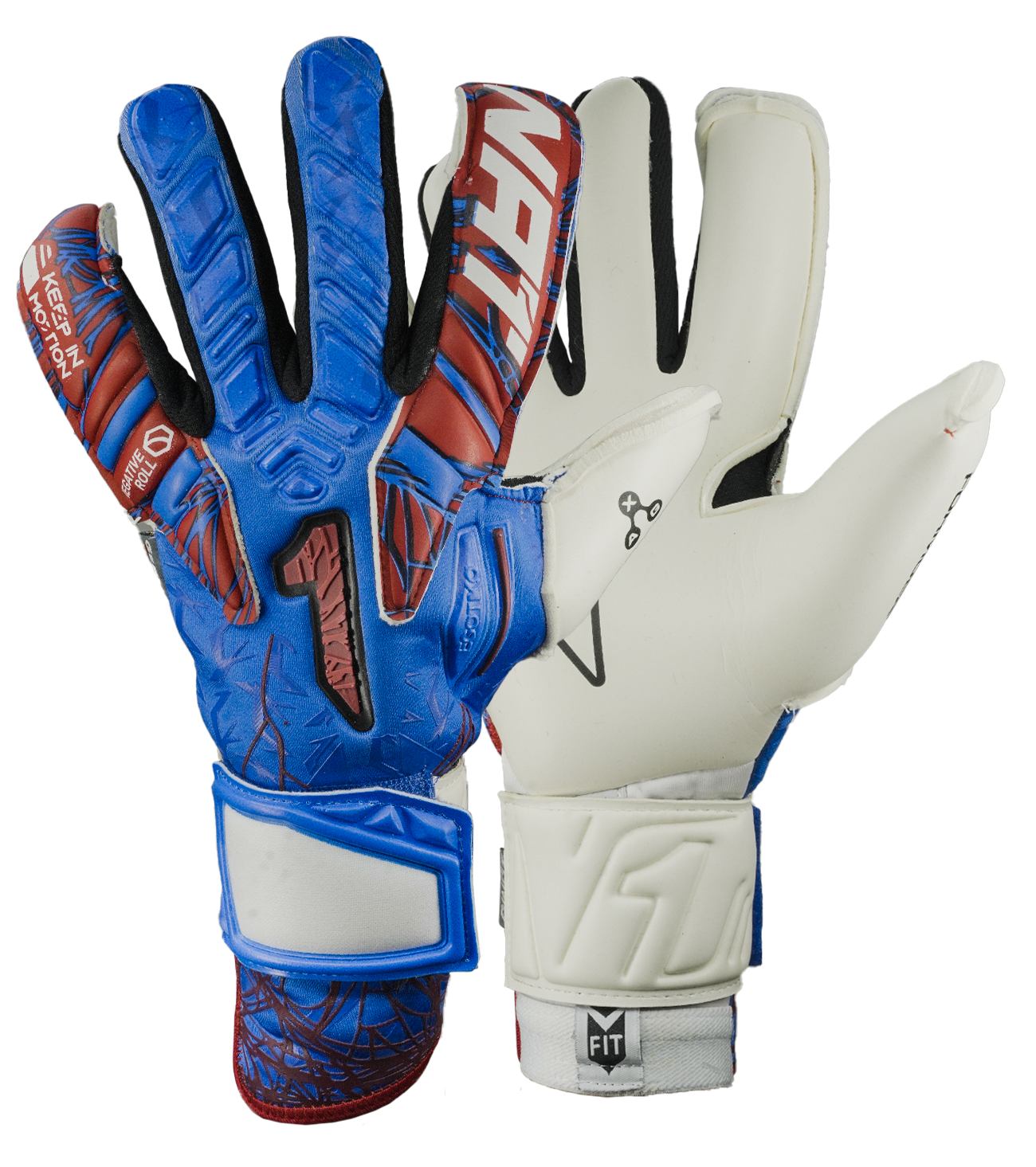 Guantes de portero de fútbol Egotiko Vengador Pro – látex AXG FORMULA profesional, corte híbrido Negative-Roll y dorso reforzado en neopreno. Máximo agarre, ajuste y control. Disponibles en UnoKeeper, especialistas en guantes de portero de fútbol.