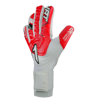 Guantes de portero de fútbol NKAM – corte negativo ceñido con palma Super Softy XP para agarre seguro y duradero, dorso semi armado que protege nudillos con ligereza y flexibilidad, y cierre de muñequera elástica con broche. Rendimiento, confort y control profesional. Disponibles en UnoKeeper.