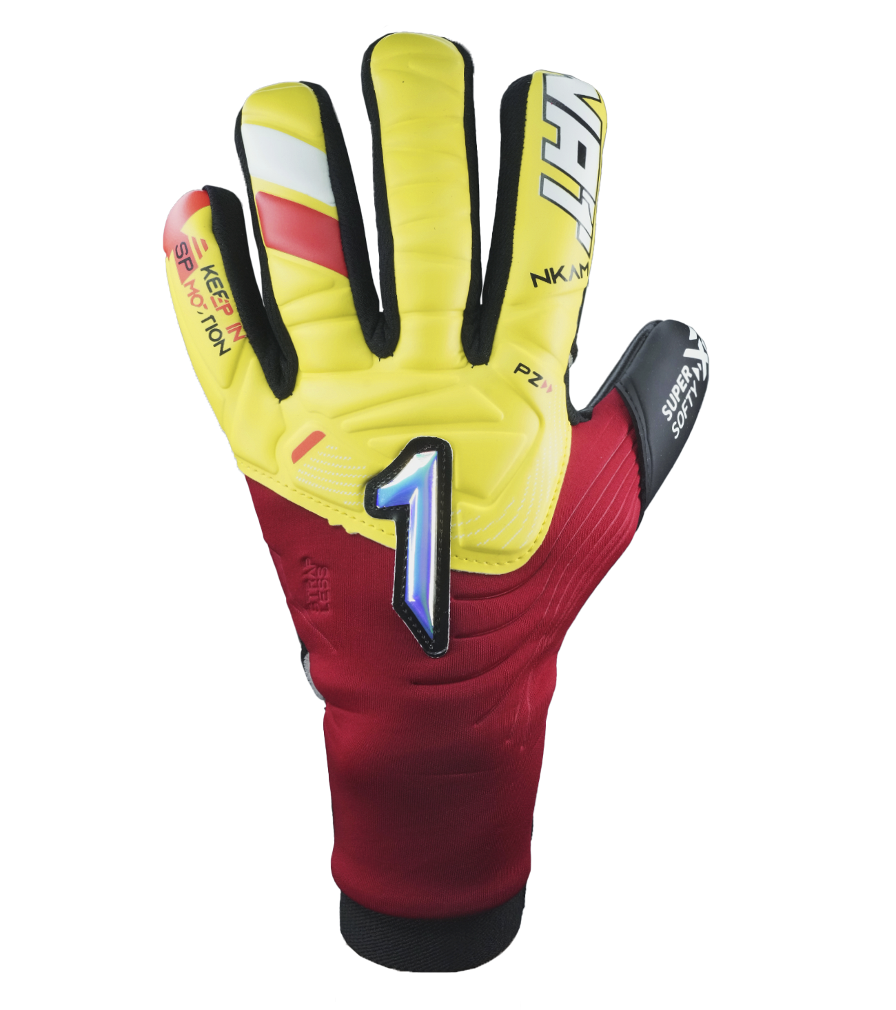 Guantes de portero de futbol Rinat Nkam Semi Amarillo 1
