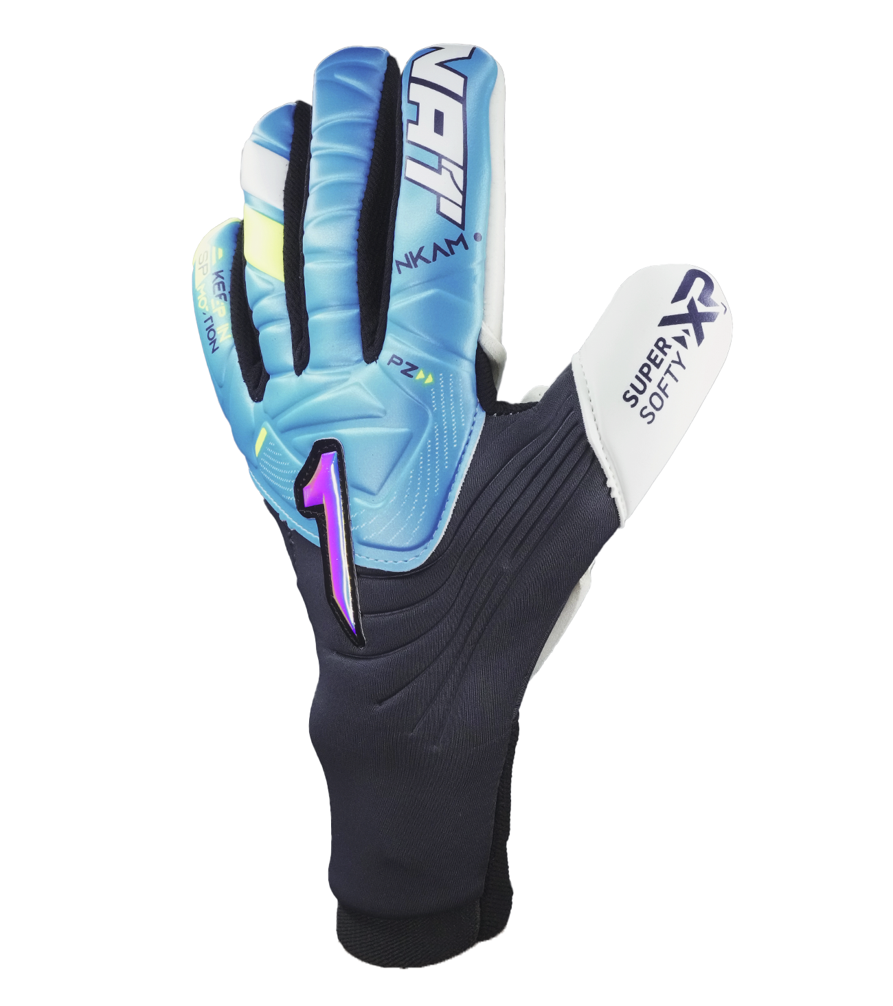 Guantes de portero de futbol Rinat Nkam Semi Azul 2
