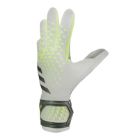 Guantes de portero de futbol Adidas Predator GL Pro en azul brillante, limón neón y blanco, con palma URG 2.0, corte negativo, dorso elástico y cierre adaptable; diseño profesional y sostenible unokeeper.
