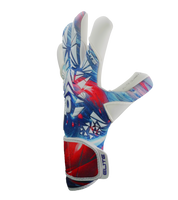 Guantes de portero Elite Quartz con palma de látex Centum+ de 4 mm, corte SpeedCut refinado, dorso de neopreno con goma protectora, cintillo envolvente de 5 cm y diseño profesional para todo tipo de cancha.