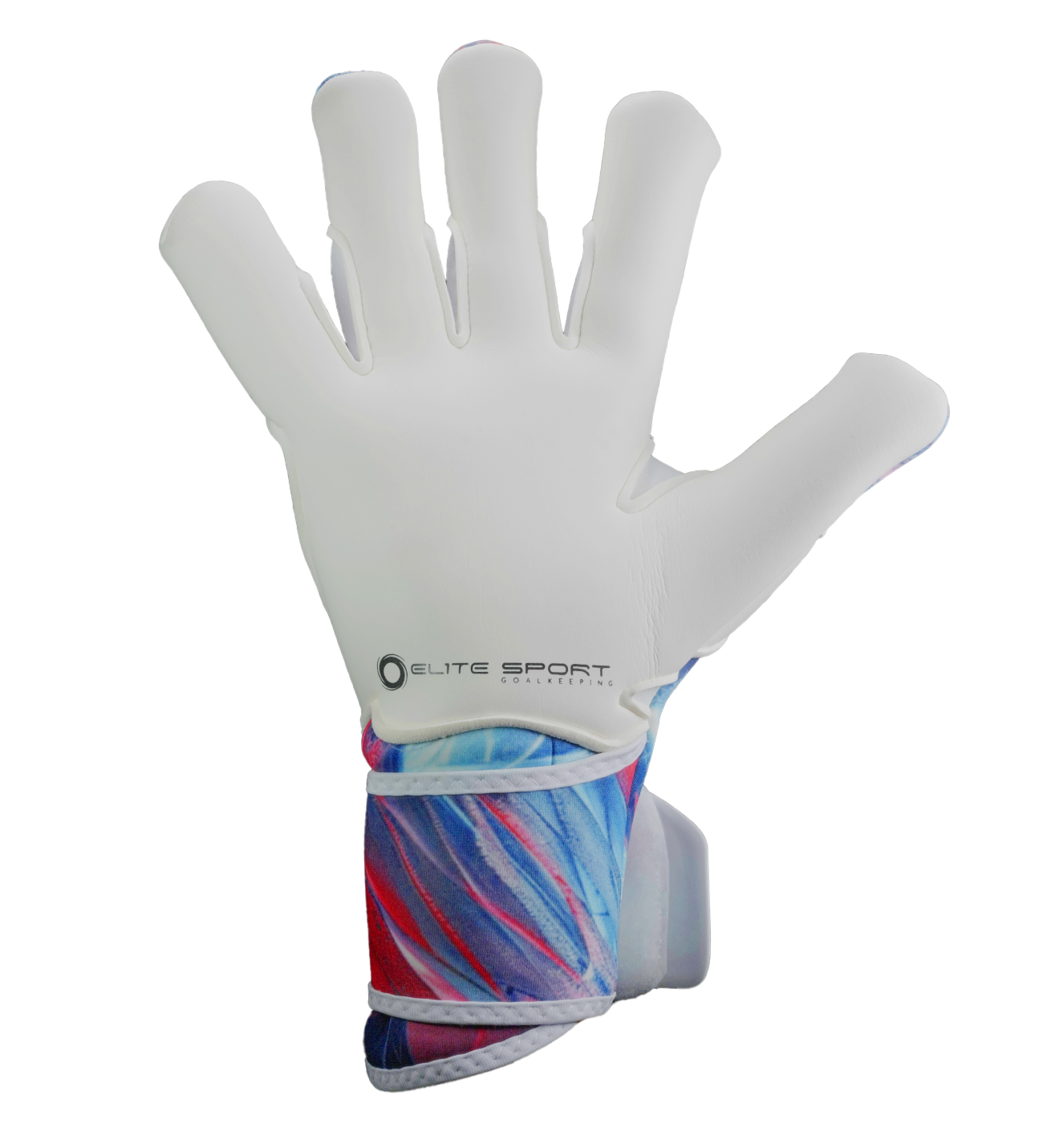 Guantes de portero Elite Quartz con palma de látex Centum+ de 4 mm, corte SpeedCut refinado, dorso de neopreno con goma protectora, cintillo envolvente de 5 cm y diseño profesional para todo tipo de cancha.