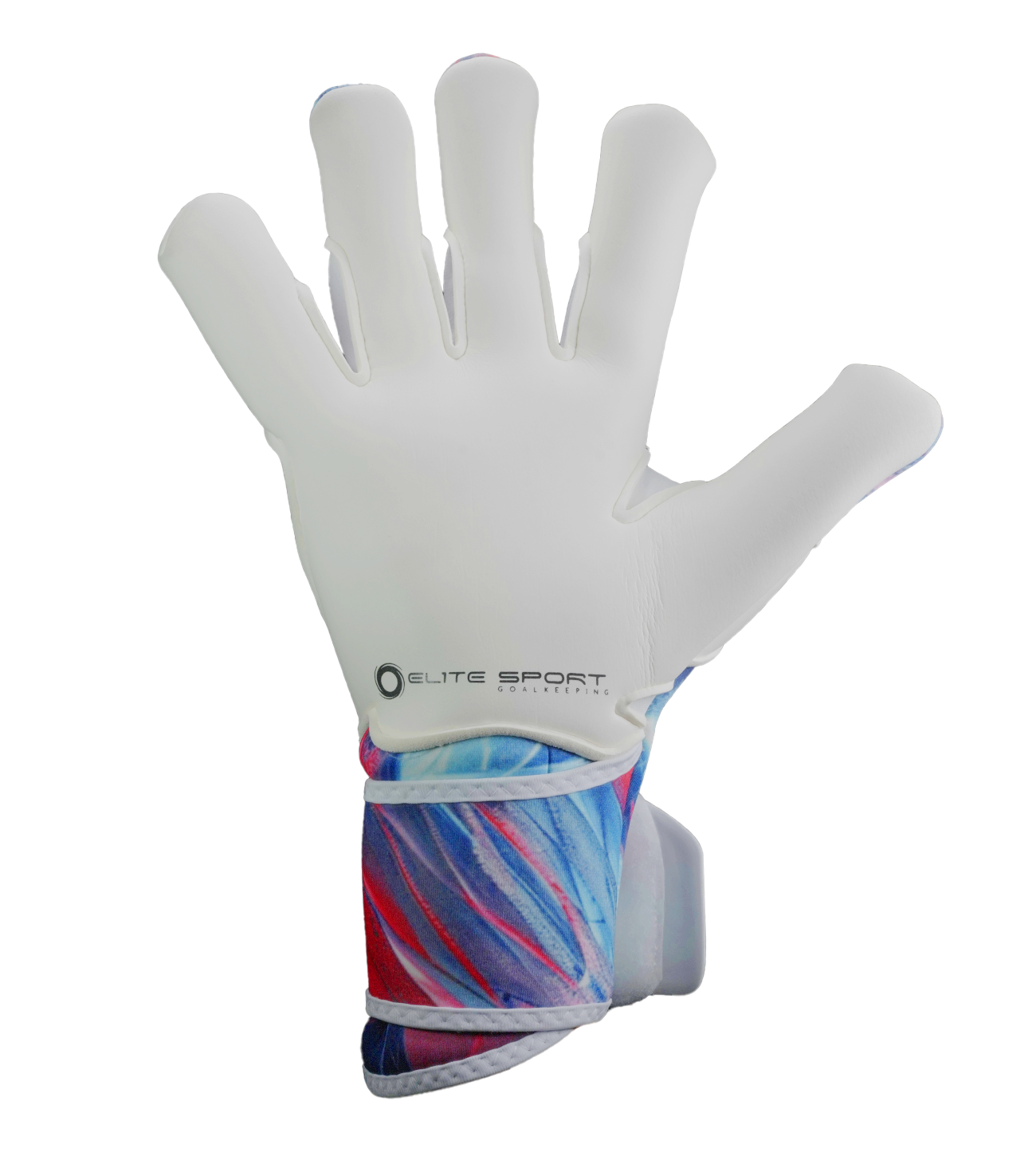 Guantes de portero Elite Quartz con palma de látex Centum+ de 4 mm, corte SpeedCut refinado, dorso de neopreno con goma protectora, cintillo envolvente de 5 cm y diseño profesional para todo tipo de cancha.