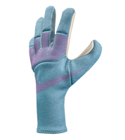 Guantes de portero de fútbol Nike GK Dynamic Fit Ocean Cube/Pink Blast/Aurora Green, con palma Contact Plus de 4 mm, corte híbrido negativo, dorso Dynamic Fit transpirable y detalles de látex envolvente para mayor control. Disponibles en UnoKeeper.