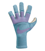 Guantes de portero de fútbol Nike GK Dynamic Fit Ocean Cube/Pink Blast/Aurora Green, con palma Contact Plus de 4 mm, corte híbrido negativo, dorso Dynamic Fit transpirable y detalles de látex envolvente para mayor control. Disponibles en UnoKeeper.