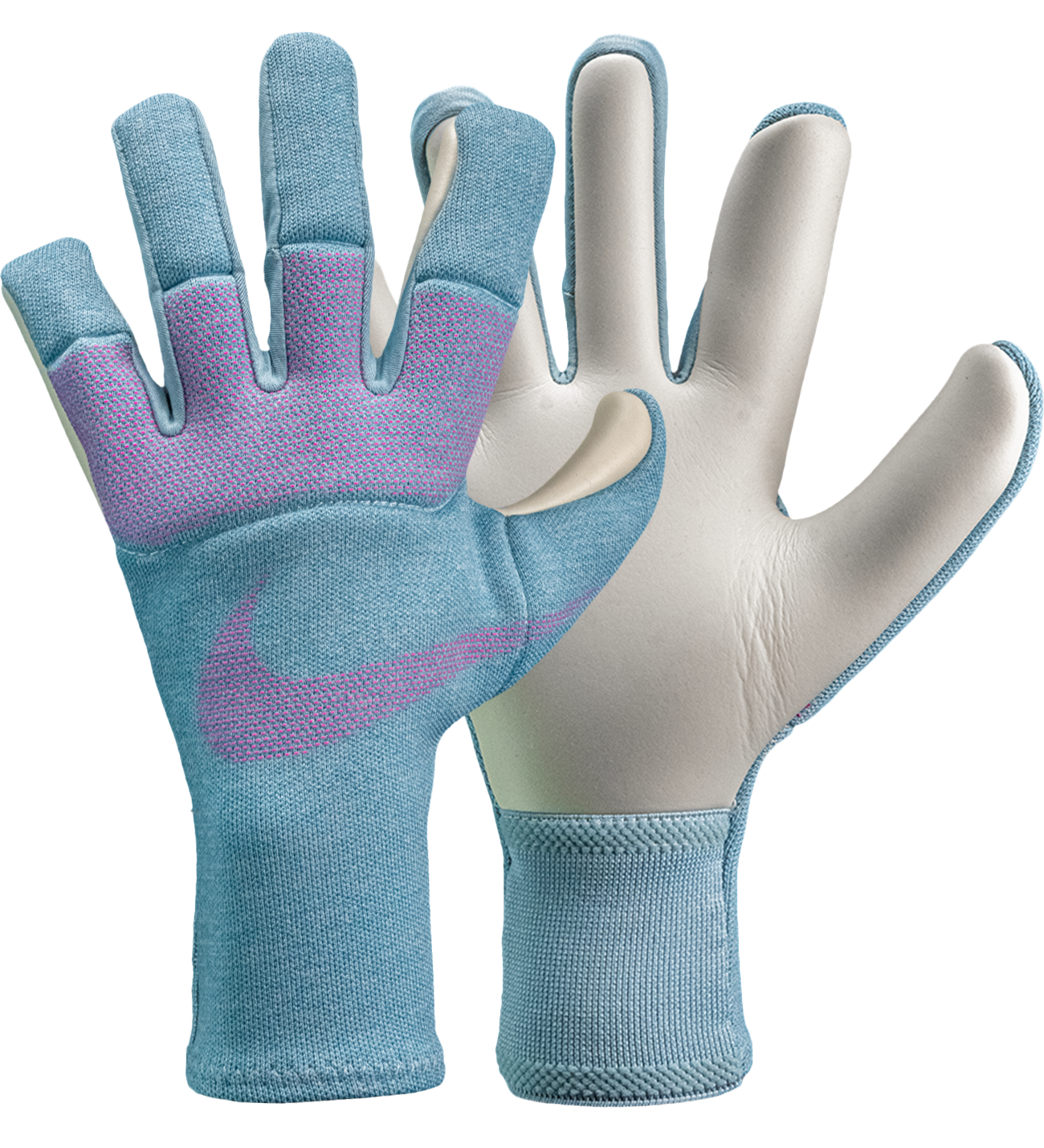 Aurora Green, con palma Contact Plus de 4 mm, corte híbrido negativo, dorso Dynamic Fit transpirable y detalles de látex envolvente para mayor control. Disponibles en UnoKeeper.