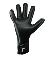 Guantes de portero de fútbol Reusch FastGrip Infinity Black, con palma Infinity, corte híbrido y dorso ventilado. Guantes profesionales de agarre, durabilidad y precisión, disponibles en UnoKeeper.