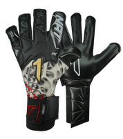 Guantes de portero de fútbol Rinat Xtreme Guard Dominius Pro – corte Ergo-Roll ergonómico con palma de látex alemán de alto rendimiento para agarre superior, dorso de neopreno con volumen en dedos y nudillos para protección y ligereza, y cierre de muñequera elástica con cintillo bronce removible. Control, confort y seguridad profesional. Disponibles en UnoKeeper.