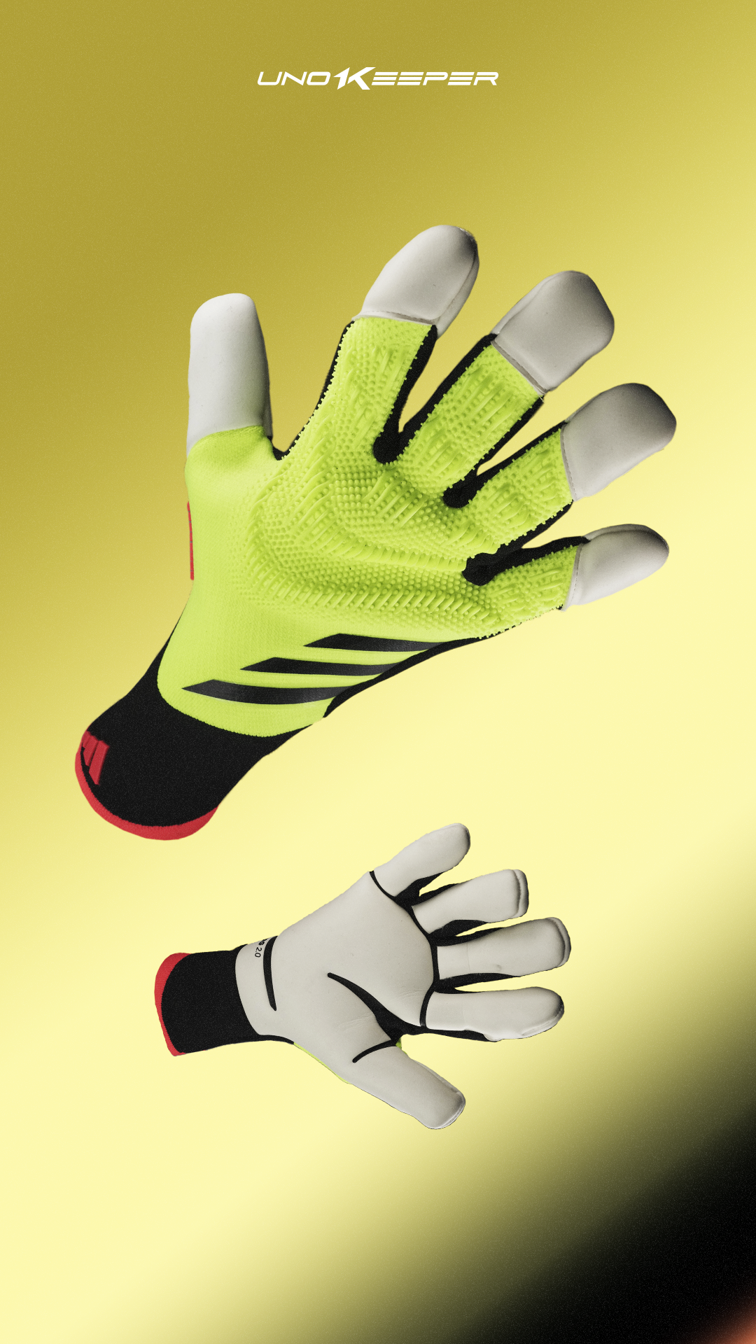 guantes de portero de futbol adidas predator energy citrus pack 2