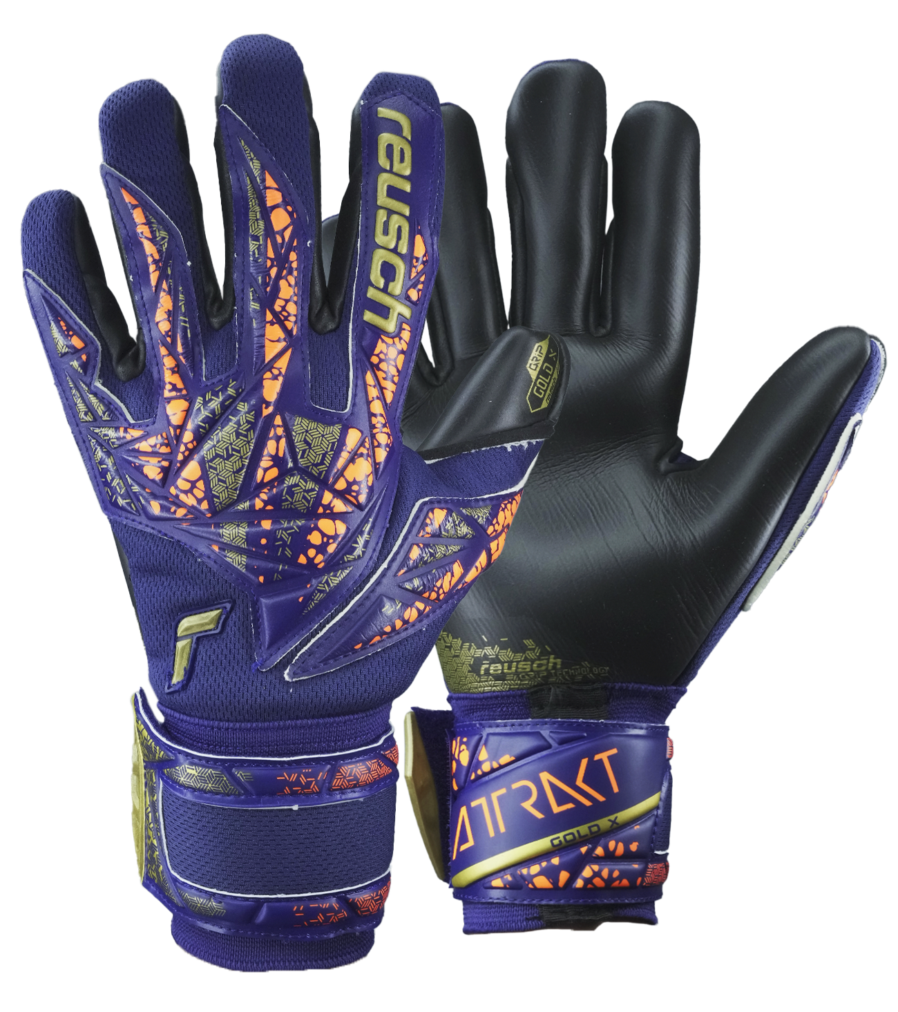Guantes de portero de futbol Reusch Attrakt Gold X Premium unokeeper 0