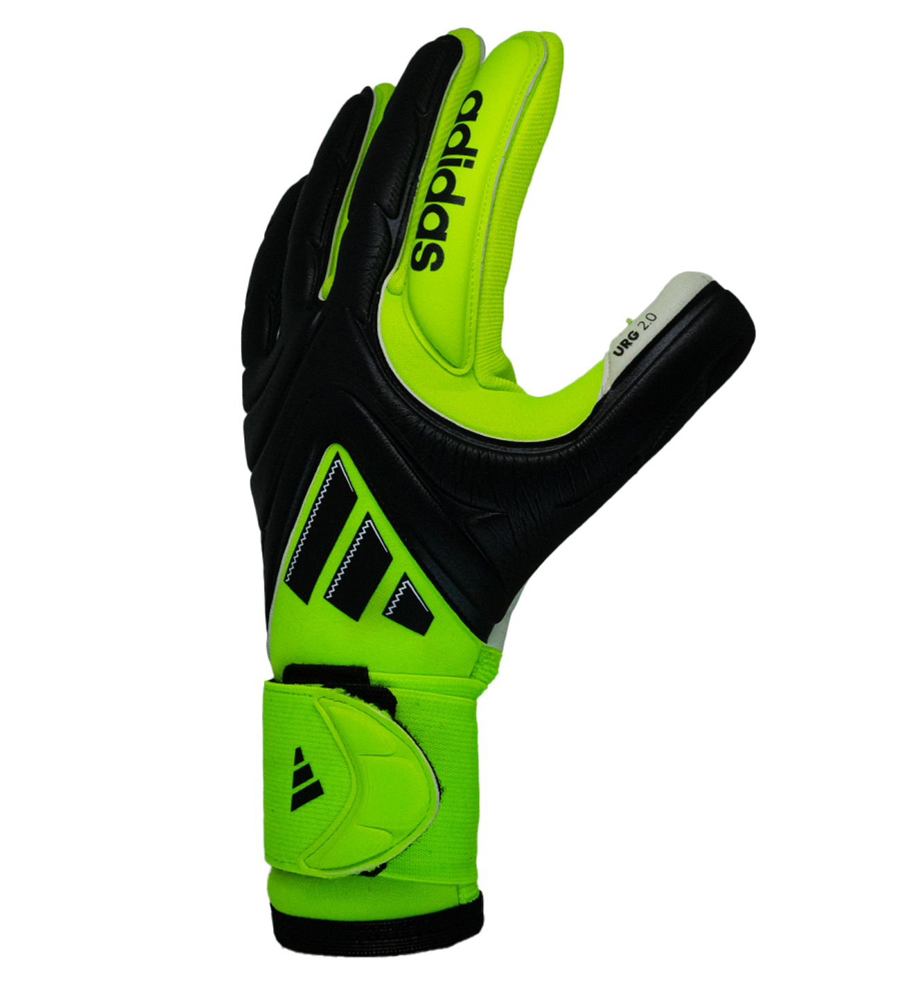 Lucid Lemon. Palma URG 2.0 con control y durabilidad. Disponibles en UnoKeeper, especialistas en guantes de portero de fútbol.