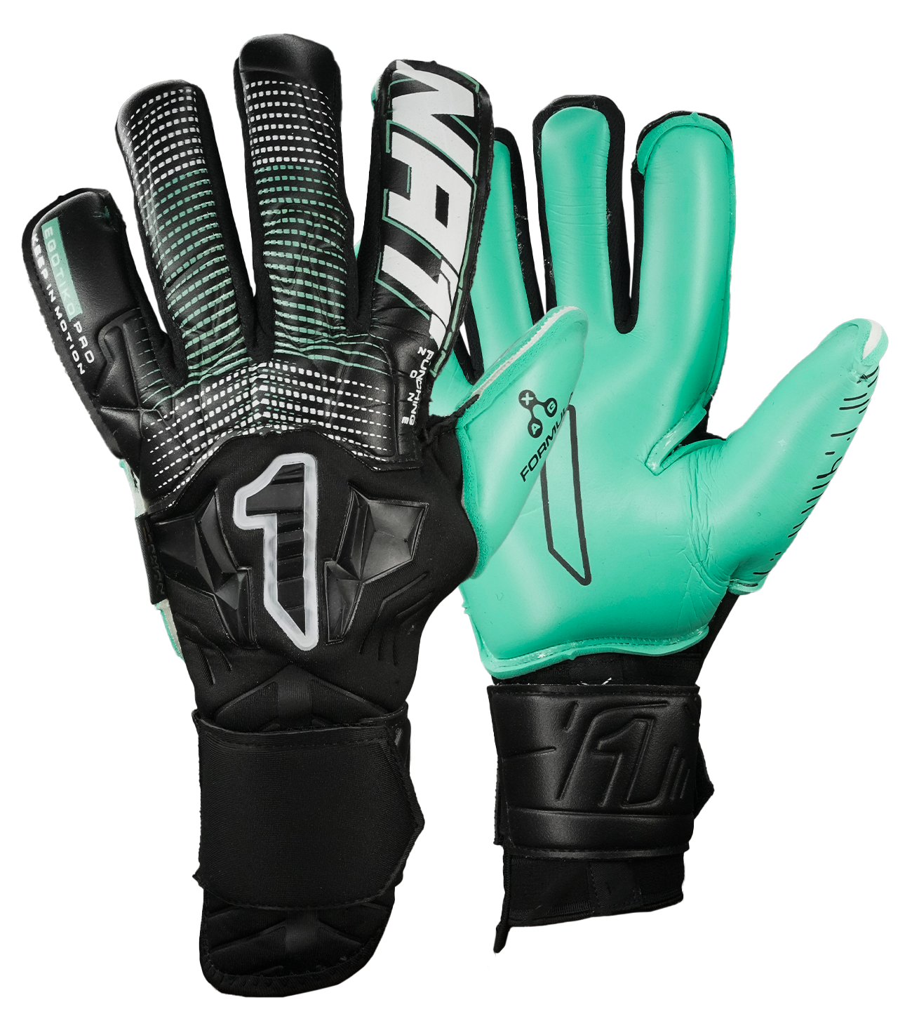 egotiko stellar pro rinat negro aqua guantes de portero de futbol unokeeper copia 0