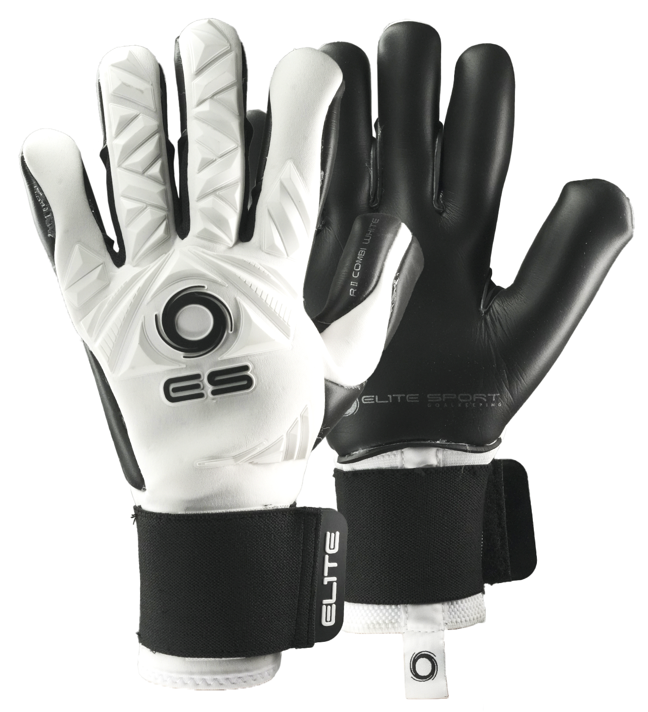 Guantes de portero de futbol Elite Revolution II Combi Blanco White 0