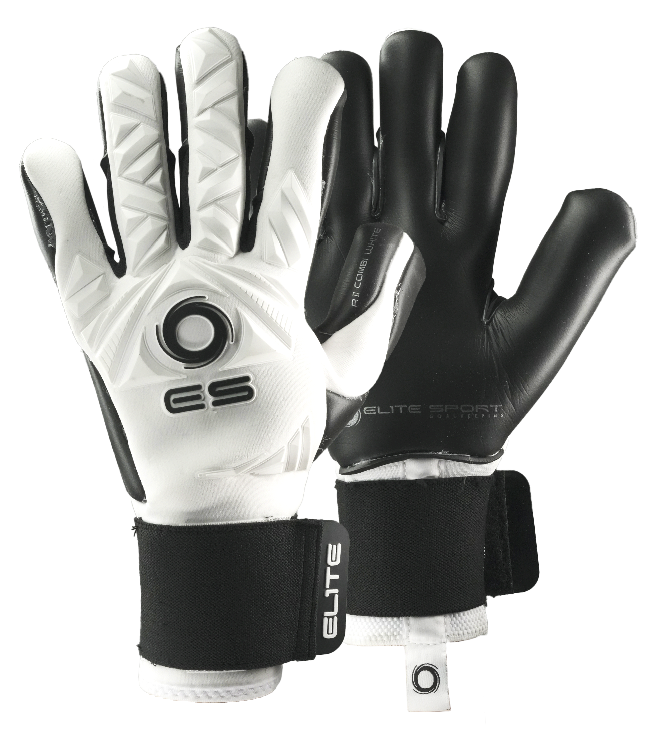 Guantes de portero de futbol Elite Revolution II Combi Blanco White 0