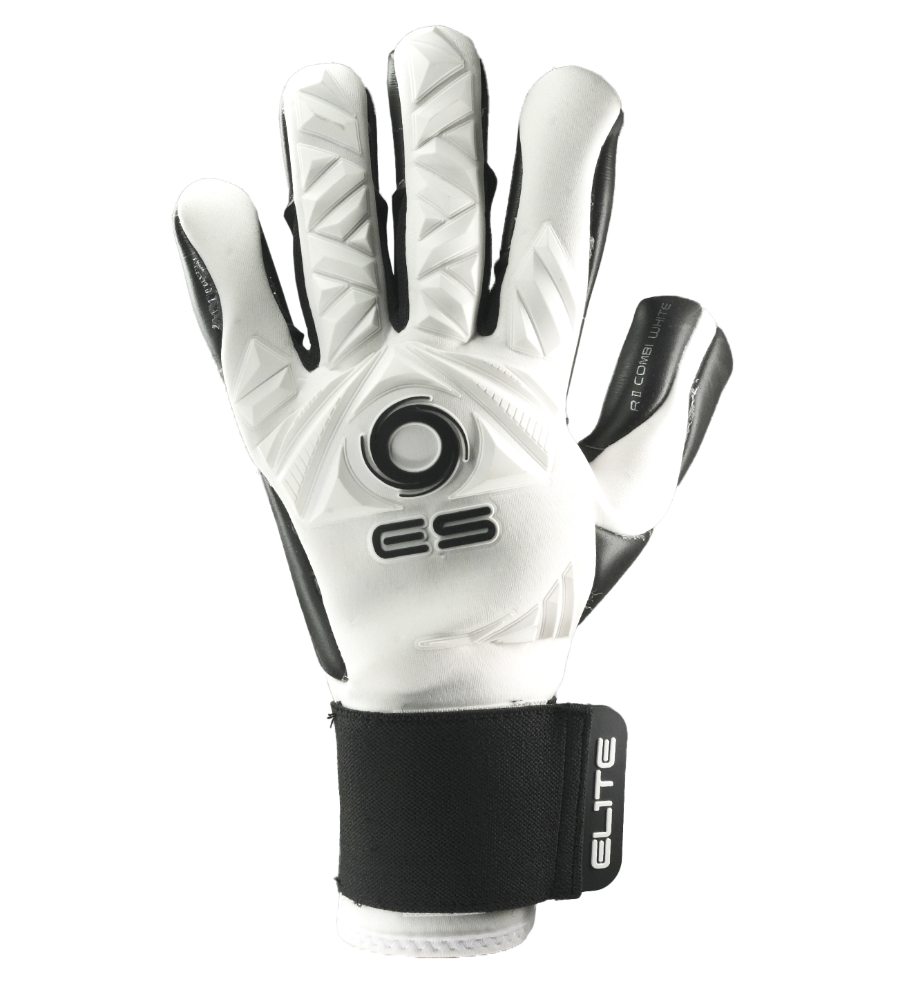 Guantes de portero de futbol Elite Revolution II Combi Blanco White 2