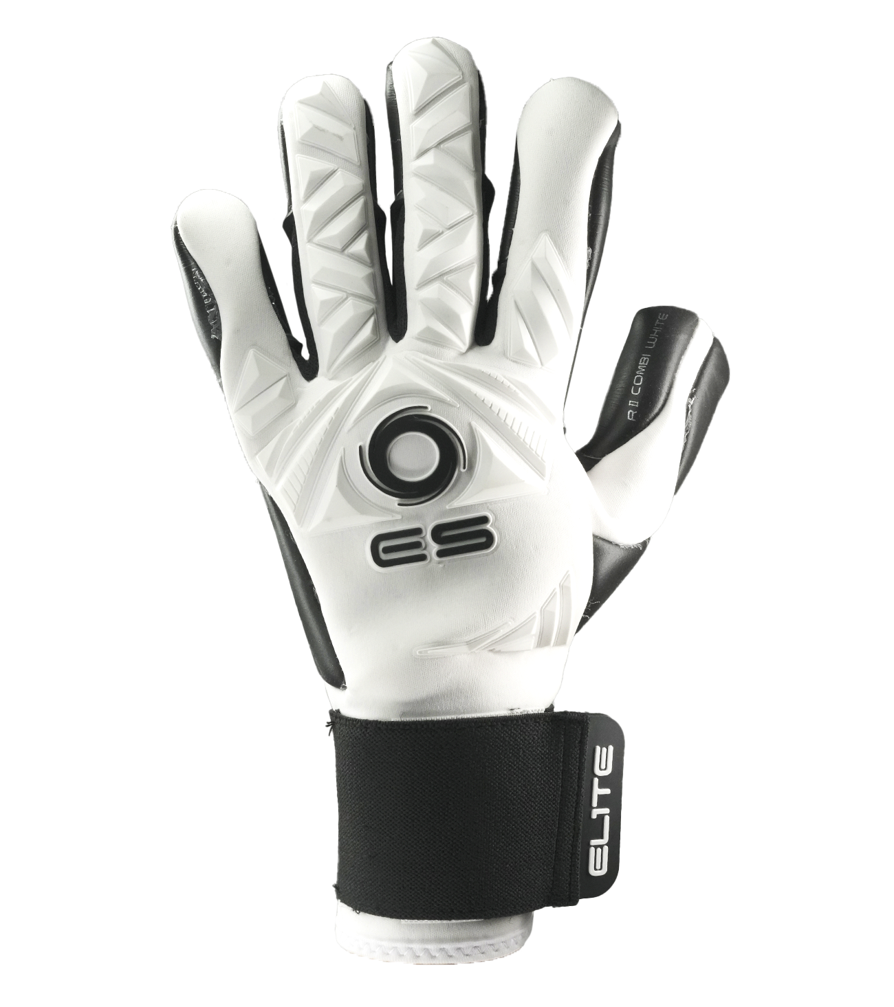 Guantes de portero de futbol Elite Revolution II Combi Blanco White 2