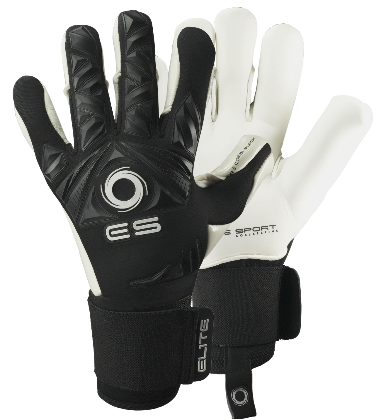 Guantes de portero de futbol Elite Revolution II Combi Negro Black 0