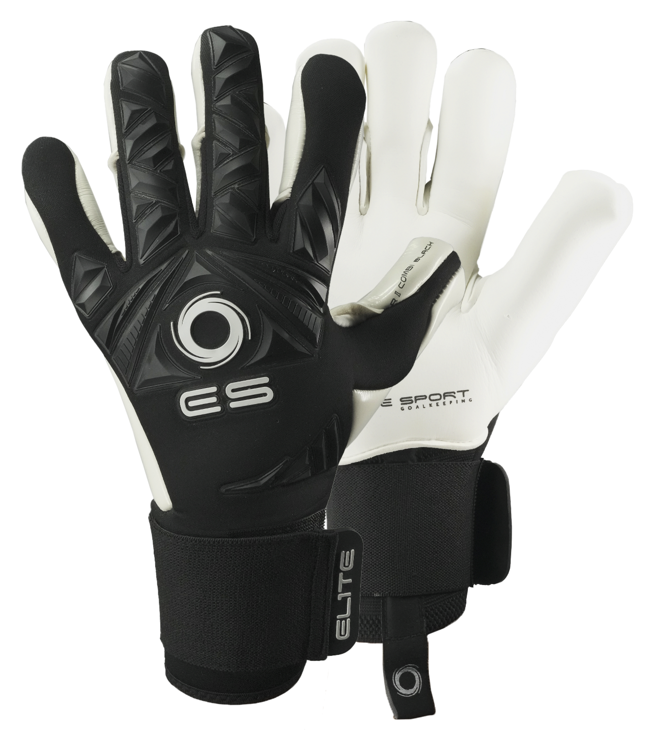 Guantes de portero de futbol Elite Revolution II Combi Negro Black 0
