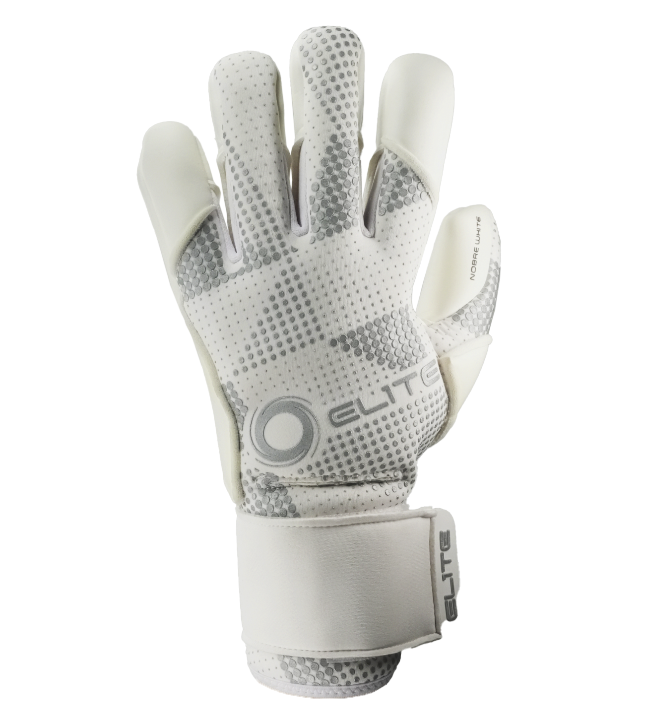 Guantes de portero de futbol Elite Nobre Blanco White 1