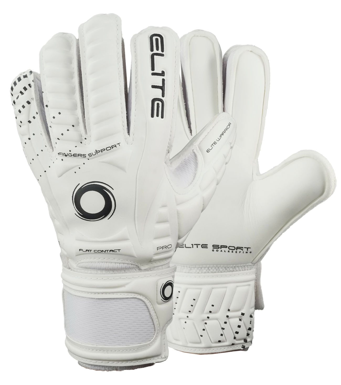 Guantes de portero de futbol Infantil Elite Warrior B junior Blanco unokeeper  0