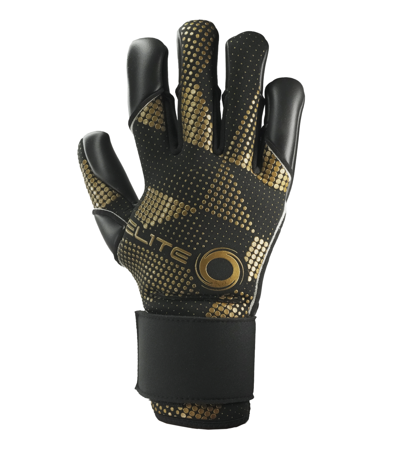 Guantes de portero de futbol Elite Nobre Black Negro Gold 1